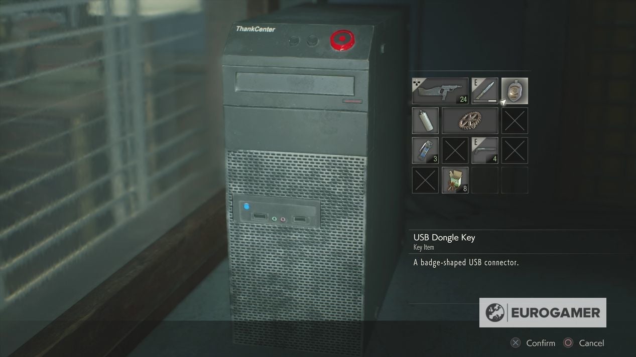 Resident Evil 2 Remake Usb Dongle Second Use Resident Evil 2 - Bejeweled Box, USB Dongle Key, STARS Badge and